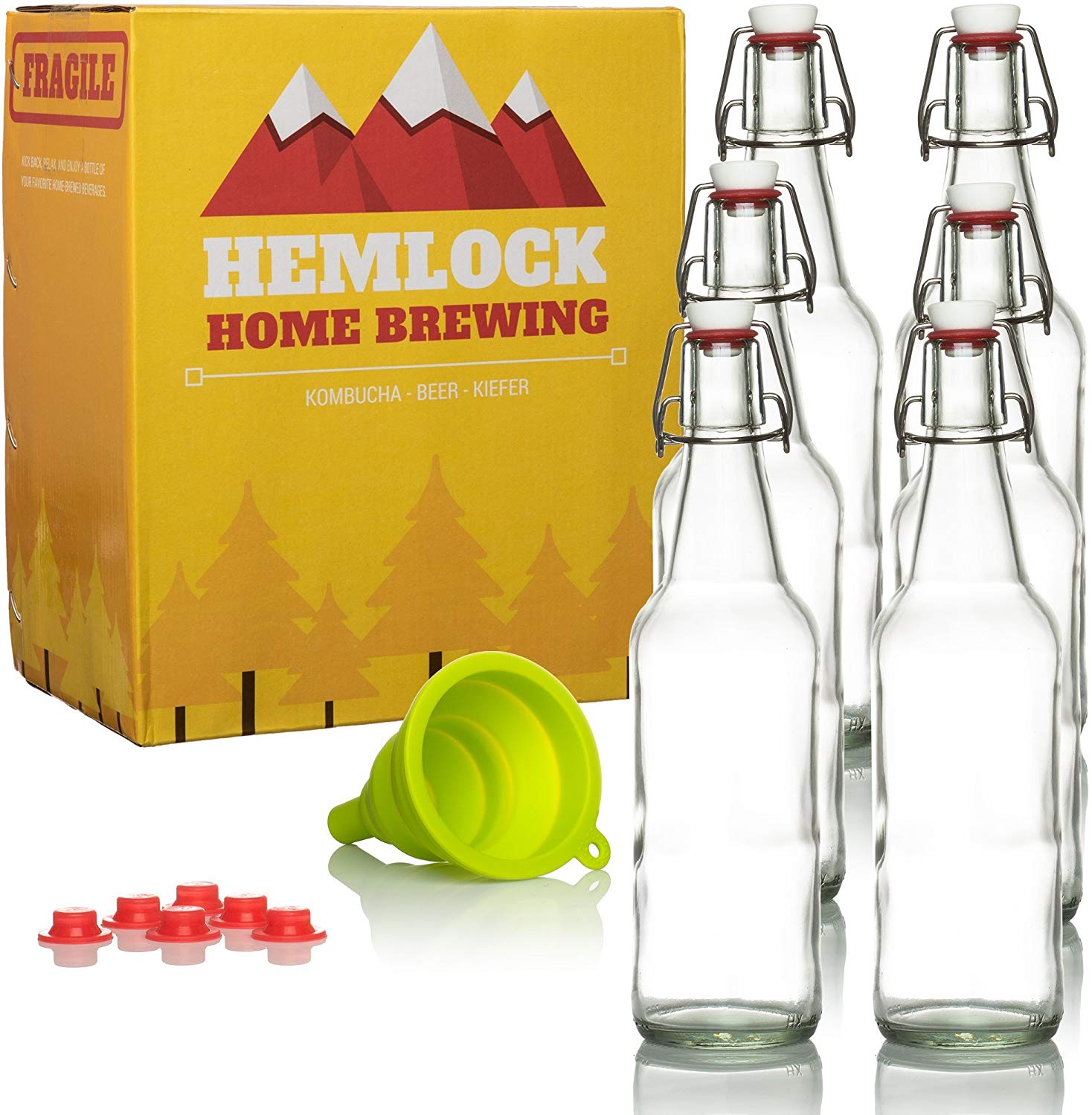 swing top glass bottles grolsch style