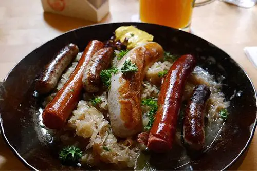 sausage and sauerkraut meal keto friendly