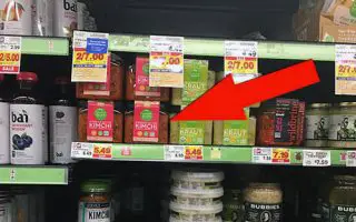 help find kimchi in grocery store aisles