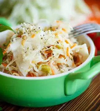 bowl of sauerkraut