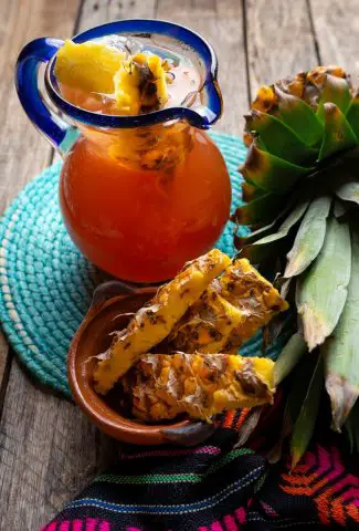 pitcher of pineapple tepache